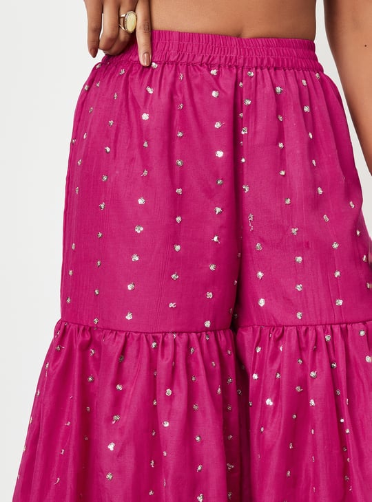 Kalki x Max Women Embroidered Flared Kurta Set