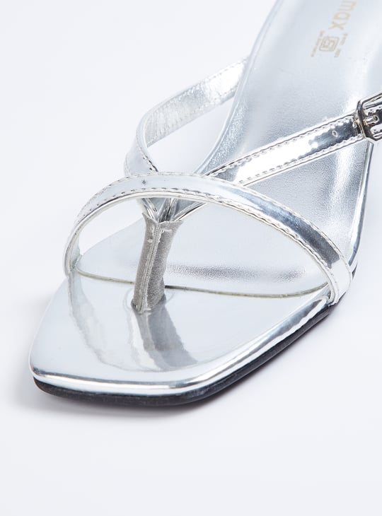 Women Solid Strappy Kitten Heels