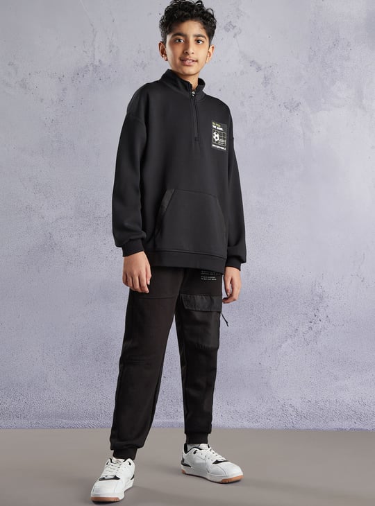 Boys Oversized Printed Sweatshirt