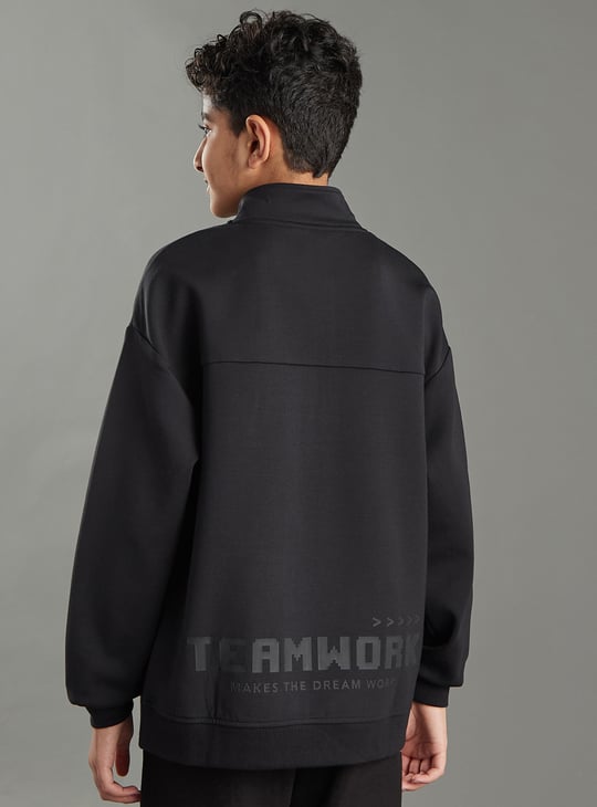 Boys Oversized Printed Sweatshirt