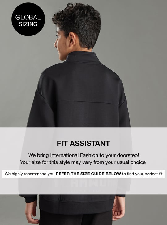 Boys Oversized Printed Sweatshirt