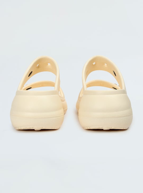 Women Wash & Wear Sandals | Beige | PU