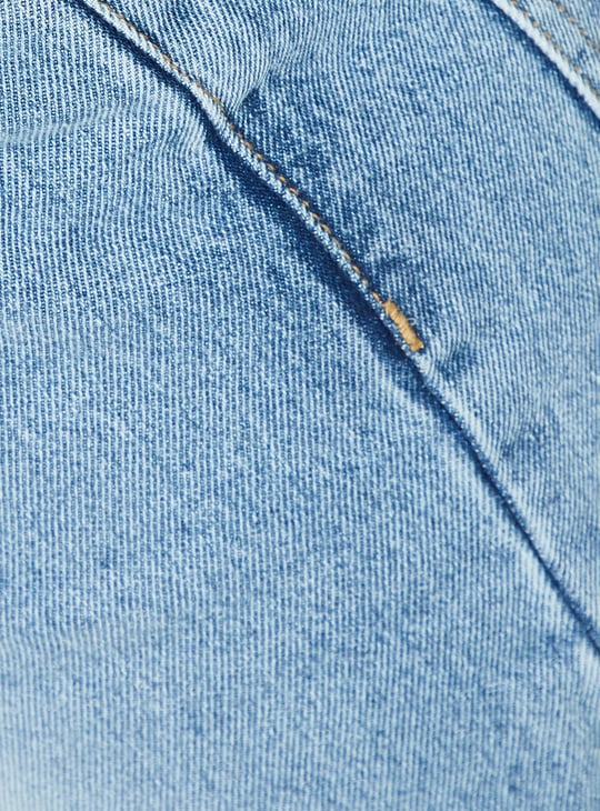 Girls Washed Balloon Fit Jeans