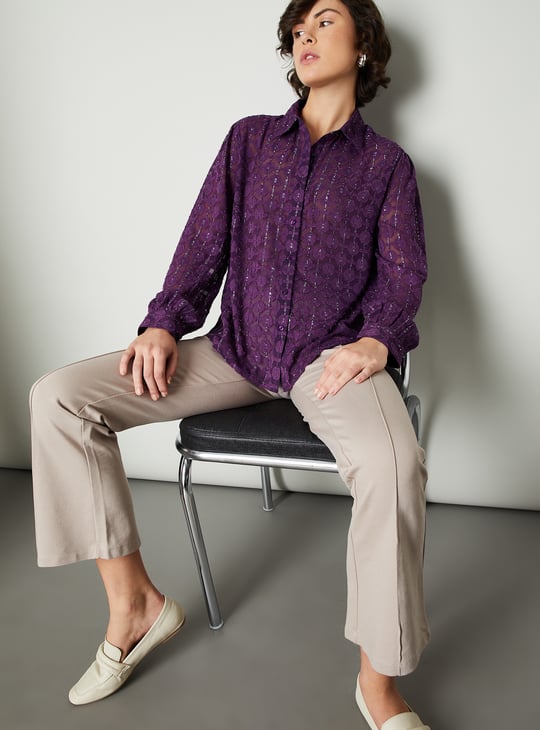 サイズ1 mame Floral Pattern Jacquard Shirt Floral Pattern Acetate Rayon