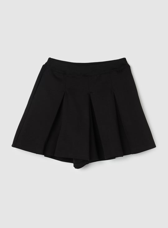 Girls Box Pleated A-line Skirt