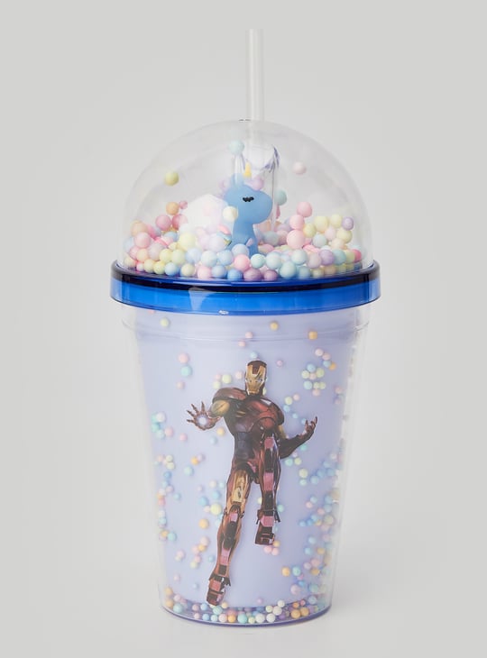 Kids Iron Man Print Sipper Tumbler