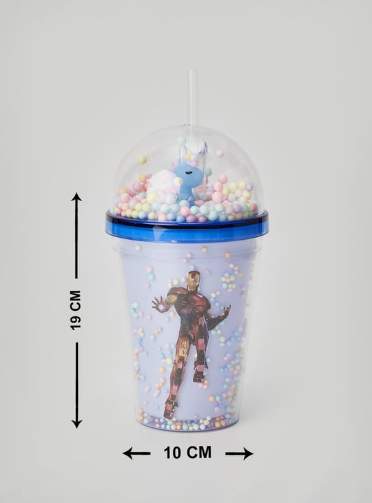 Kids Iron Man Print Sipper Tumbler