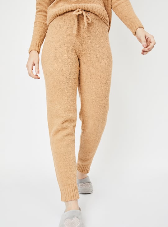 Women Teddy Applique Fuzzy Pyjama Set