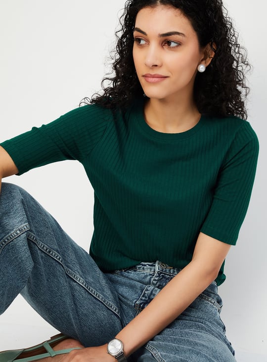 Women Ribbed T-shirt