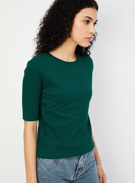 Women Ribbed T-shirt
