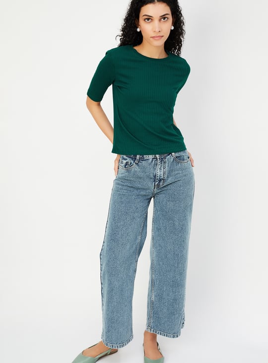 Women Ribbed T-shirt