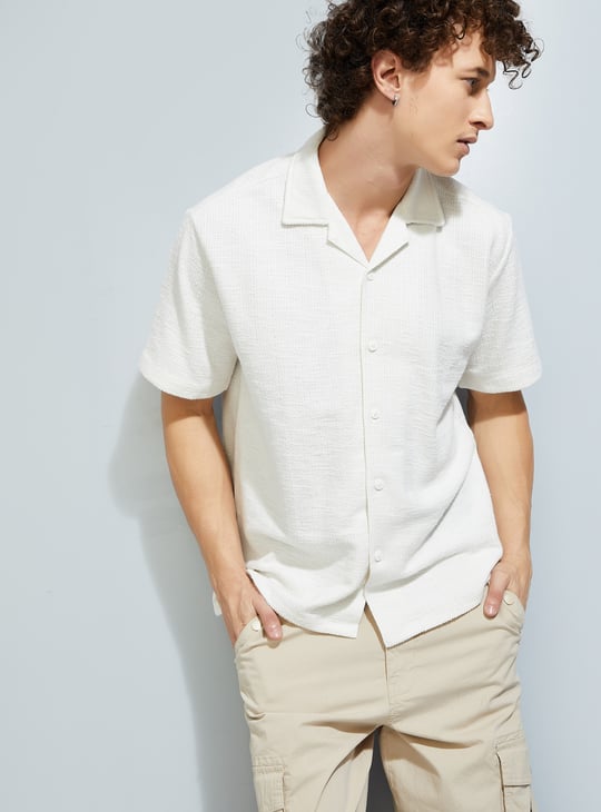 URB_N Men Woven Regular Fit Resort Shirt