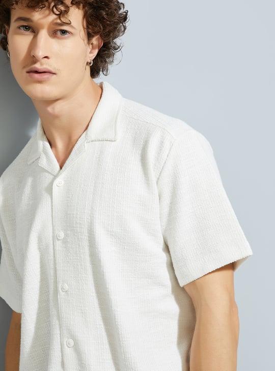 URB_N Men Woven Regular Fit Resort Shirt