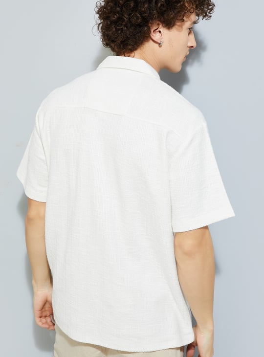 URB_N Men Woven Regular Fit Resort Shirt
