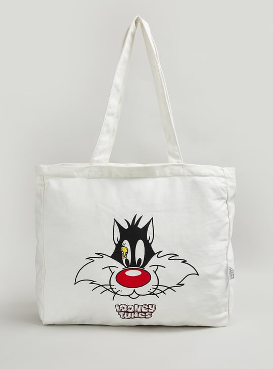 Women Looney Tunes Print Shopper Bag