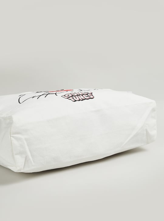 Women Looney Tunes Print Shopper Bag