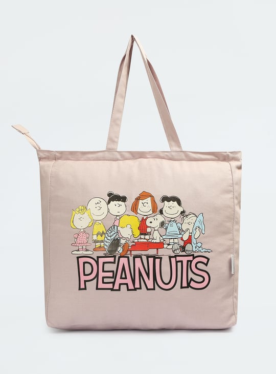 Women Peanuts Printed Shopper Bag