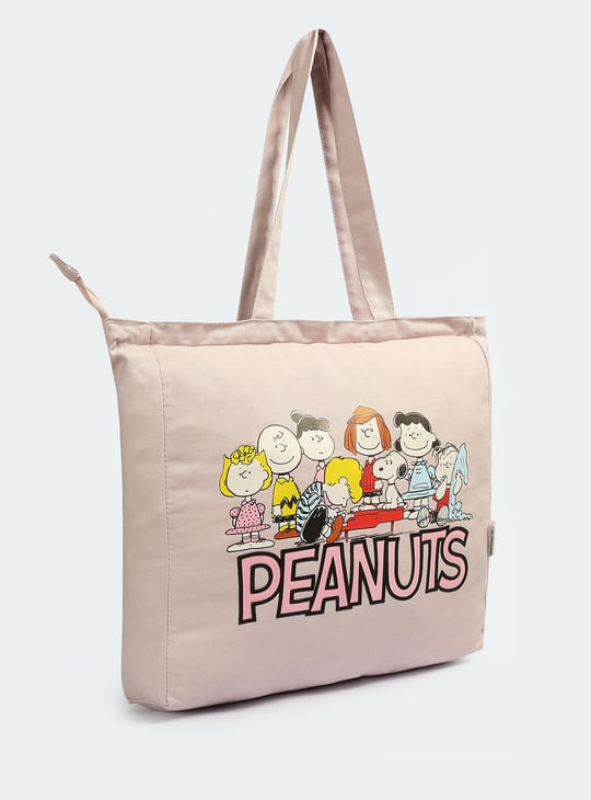 Women Peanuts Printed Shopper Bag