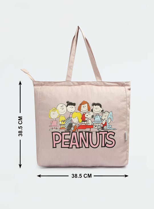 Women Peanuts Printed Shopper Bag