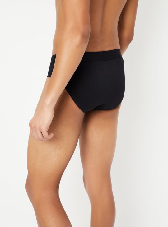 Men Solid Briefs - Pack of 2