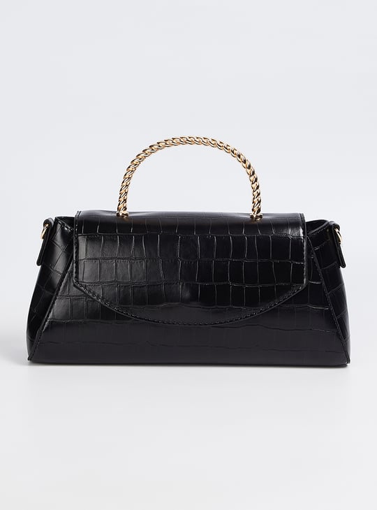 Women Croc Embossed Sling Bag