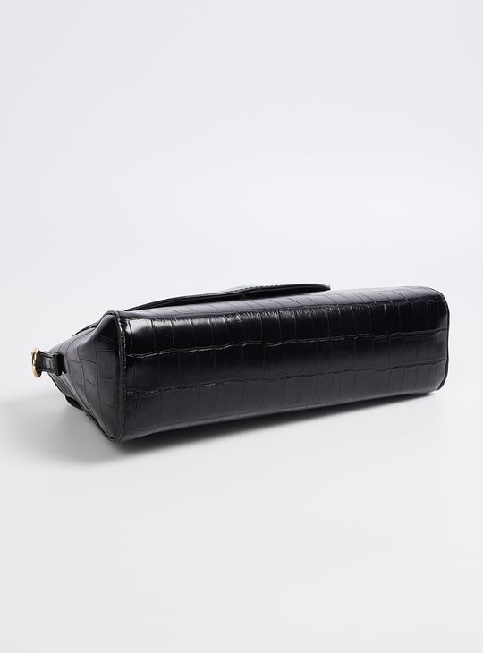 Women Croc Embossed Sling Bag