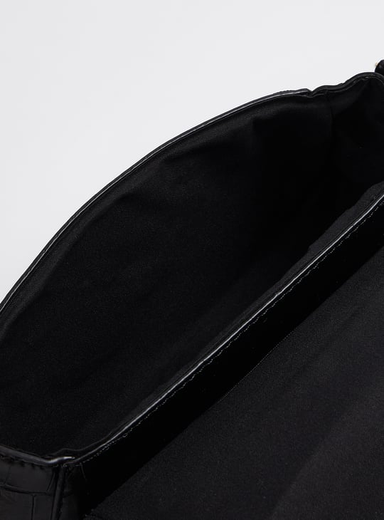 Women Croc Embossed Sling Bag