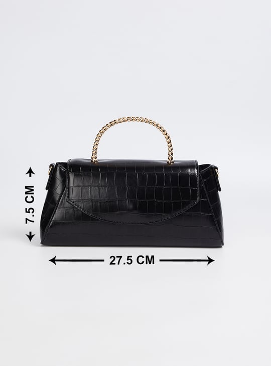 Women Croc Embossed Sling Bag