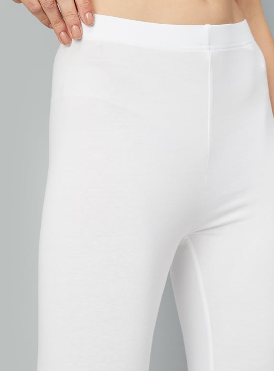 Women Solid Calf Length Leggings