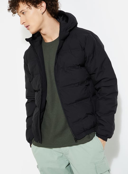URB_N Men Hooded Puffer Jacket