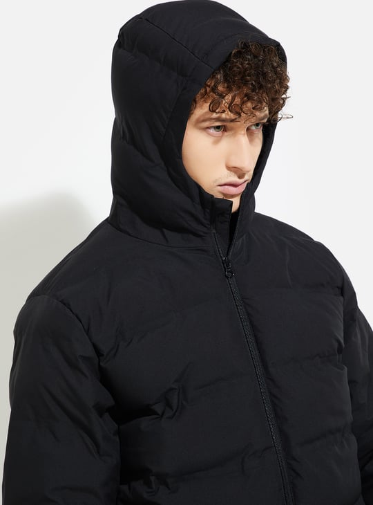 URB_N Men Hooded Puffer Jacket