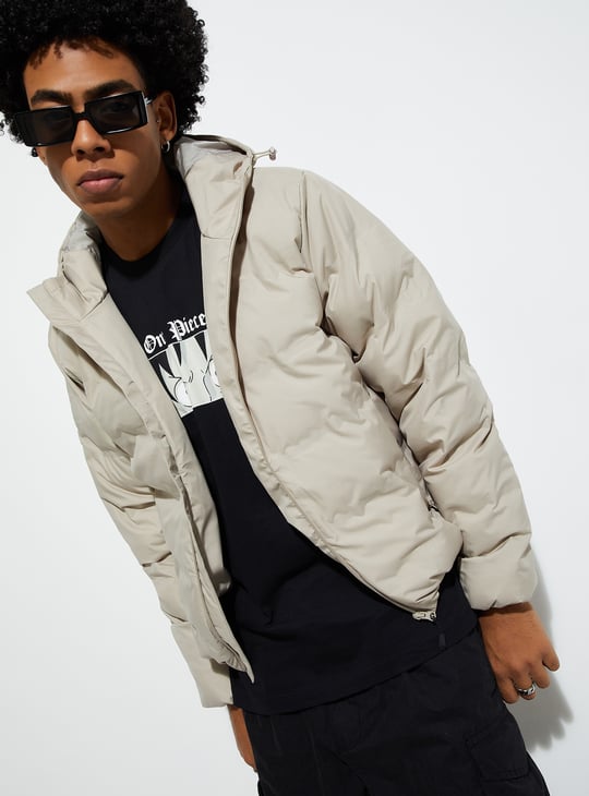 URB_N Men Hooded Puffer Jacket
