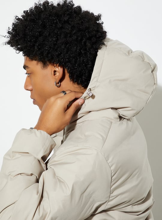 URB_N Men Hooded Puffer Jacket