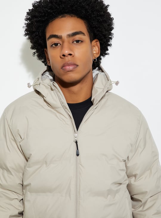 URB_N Men Hooded Puffer Jacket