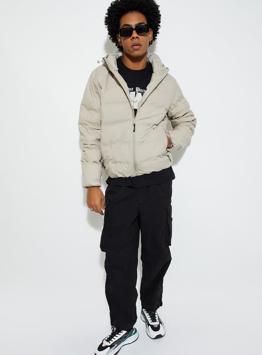 URB_N Men Hooded Puffer Jacket
