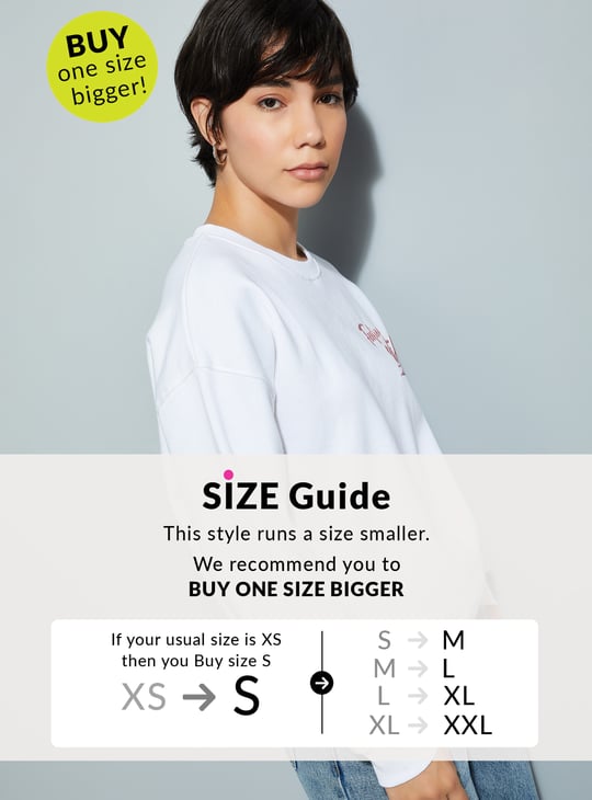 URB_N Women Oversized Back Printed Sweatshirt