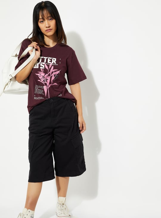 URB_N Women Relaxed Fit Graphic Printed T-shirt