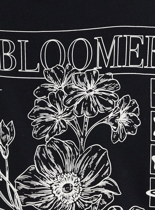 URB_N Women Relaxed Fit Back Printed T-shirt