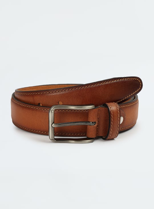 Men Solid Leather Formal Belt