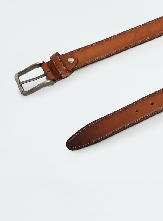 Men Solid Leather Formal Belt