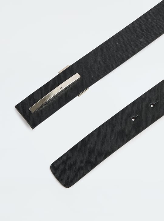 Men Textured Leather Formal Belt