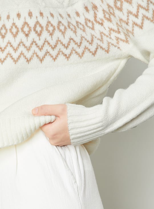 Women Fair Isle Knit Sweater