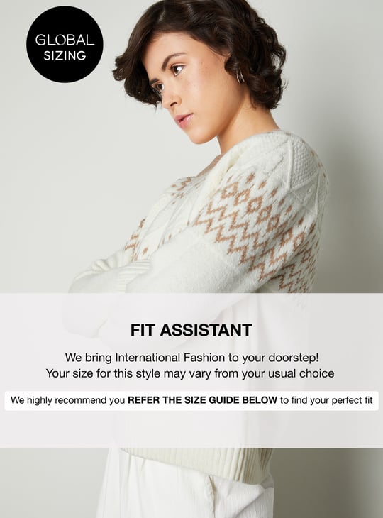 Women Fair Isle Knit Sweater