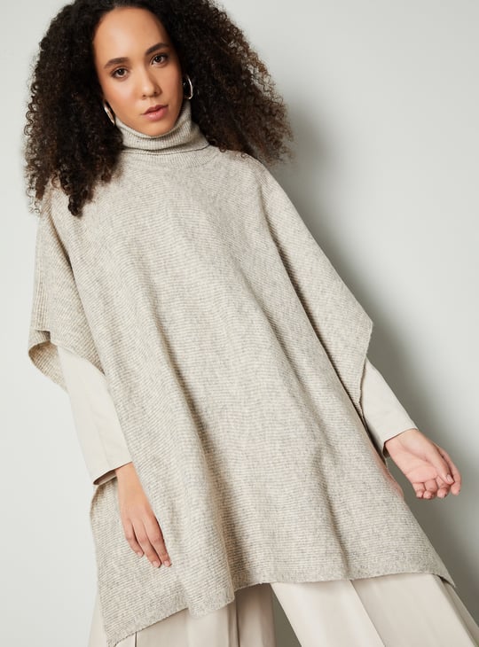 Women Knit Kaftan Sweater