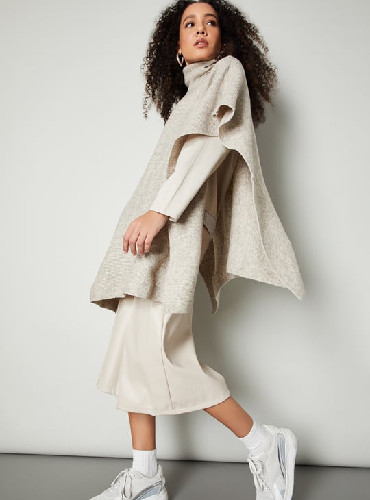 Women Knit Kaftan Sweater