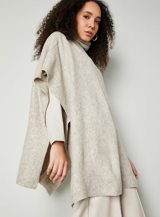 Women Knit Kaftan Sweater