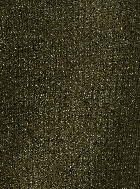 Women Button Detailed Raglan Sleeve Sweater