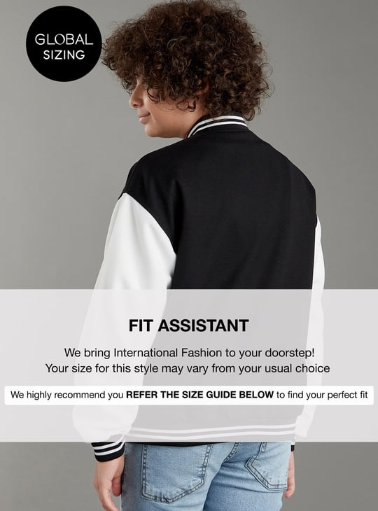 Boys Coloublocked Varsity Jacket
