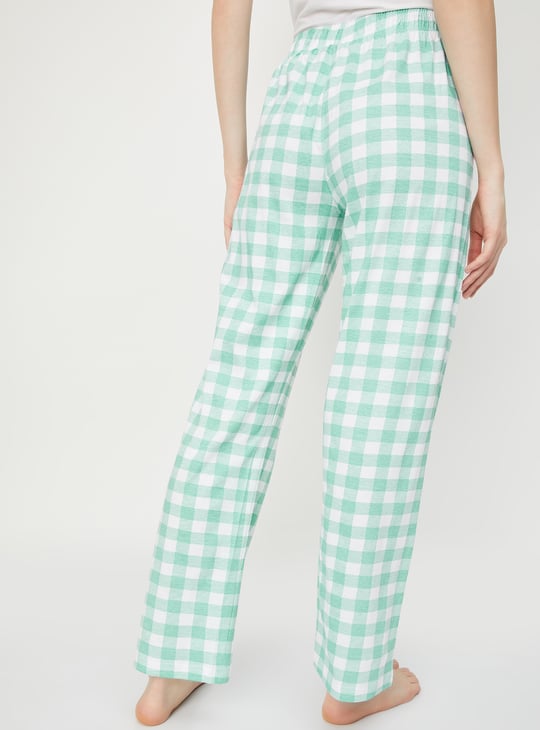 Women Gingham Checked Pyjamas