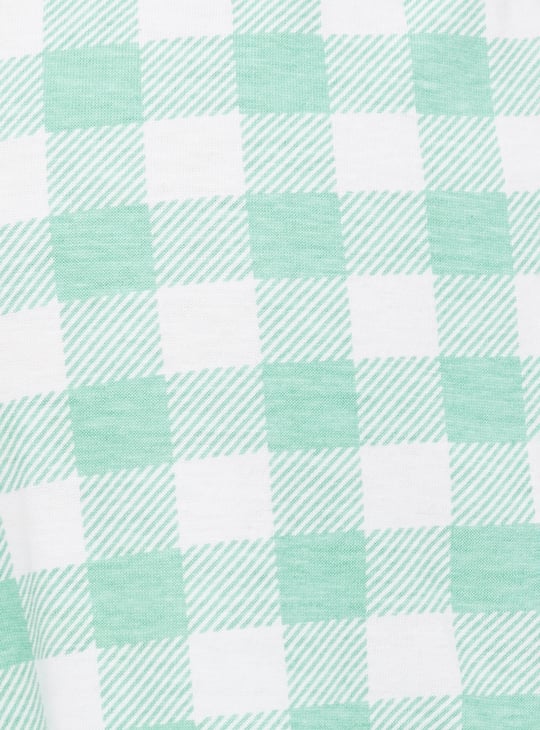 Women Gingham Checked Pyjamas